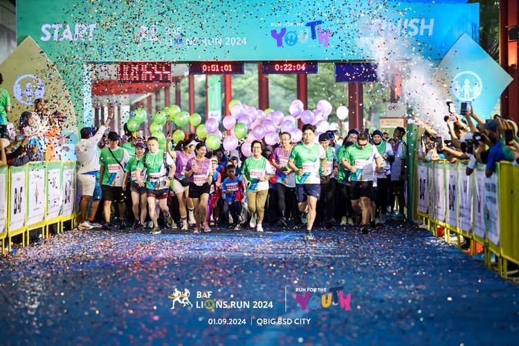 Race photo from BAF LIONS RUN 2024