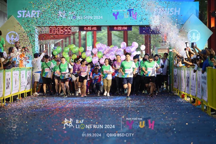 Race photo from BAF LIONS RUN 2024