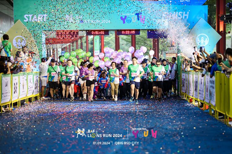 Race photo from BAF LIONS RUN 2024