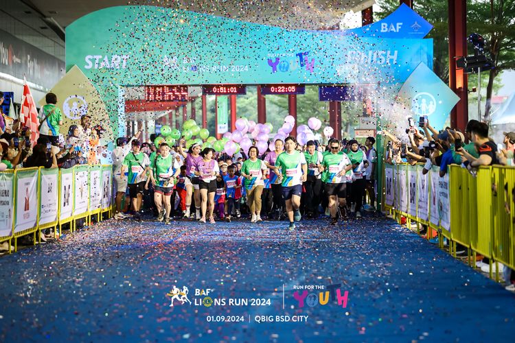Race photo from BAF LIONS RUN 2024