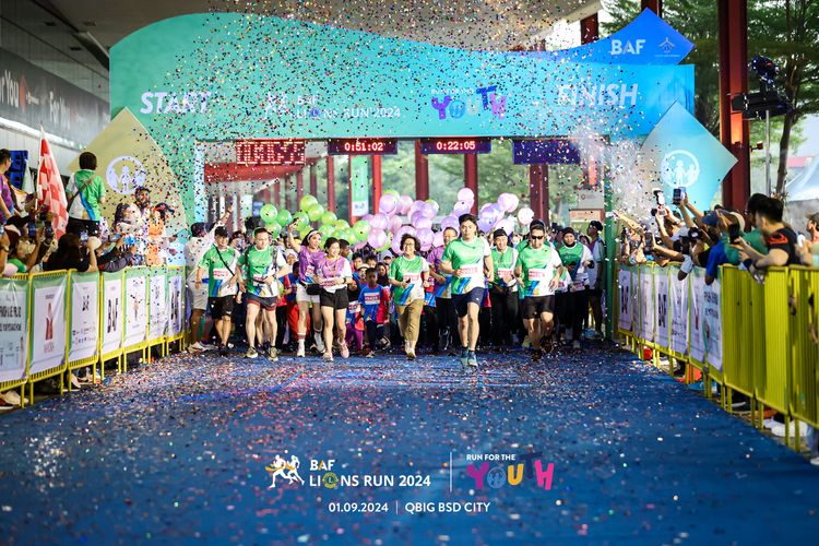 Race photo from BAF LIONS RUN 2024