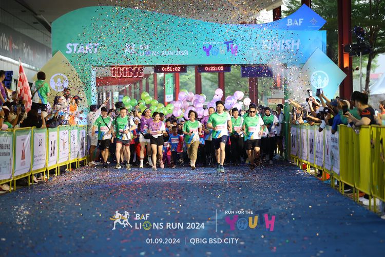Race photo from BAF LIONS RUN 2024