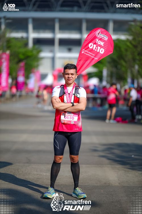 Race photo from Smartfren Run 2025 