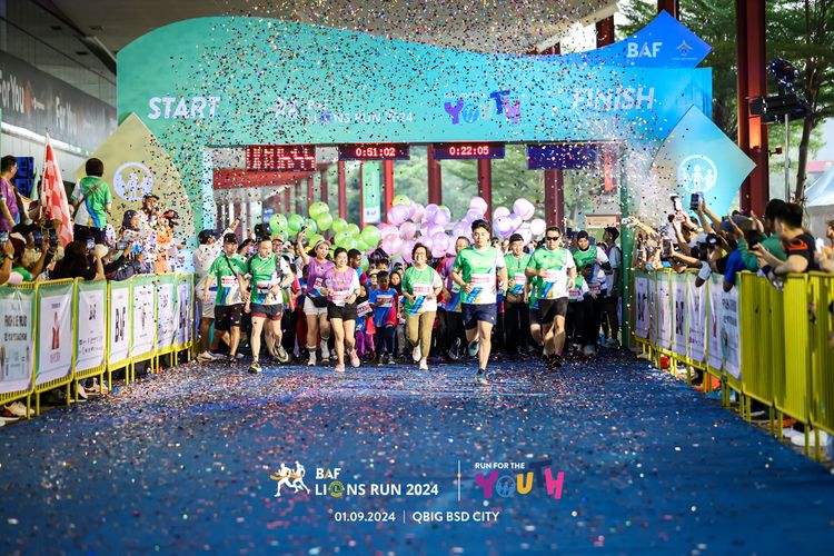 Race photo from BAF LIONS RUN 2024