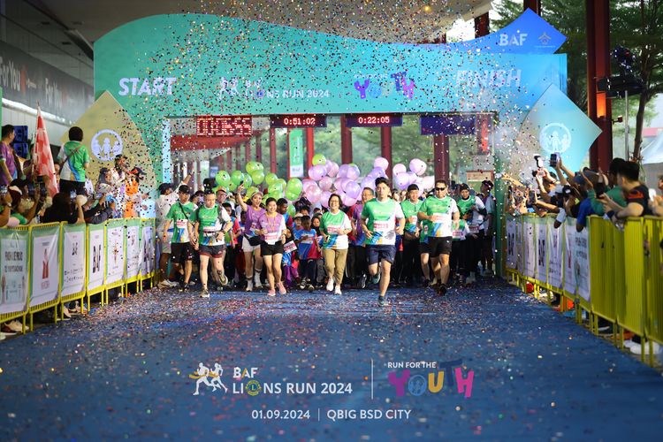 Race photo from BAF LIONS RUN 2024
