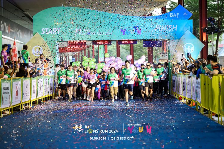 Race photo from BAF LIONS RUN 2024