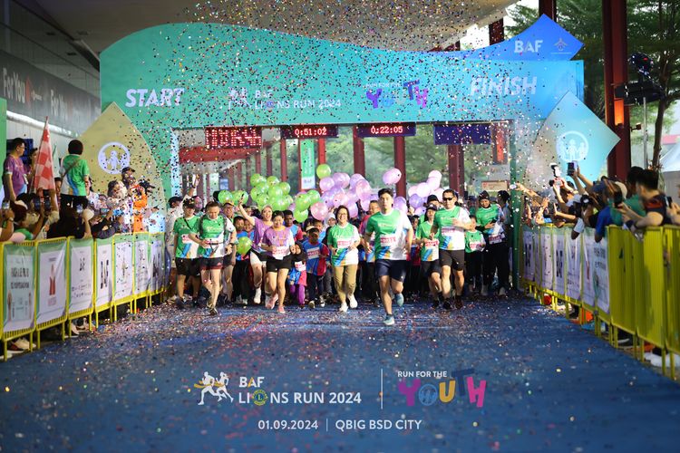 Race photo from BAF LIONS RUN 2024
