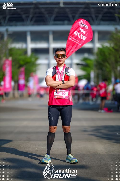 Race photo from Smartfren Run 2025 