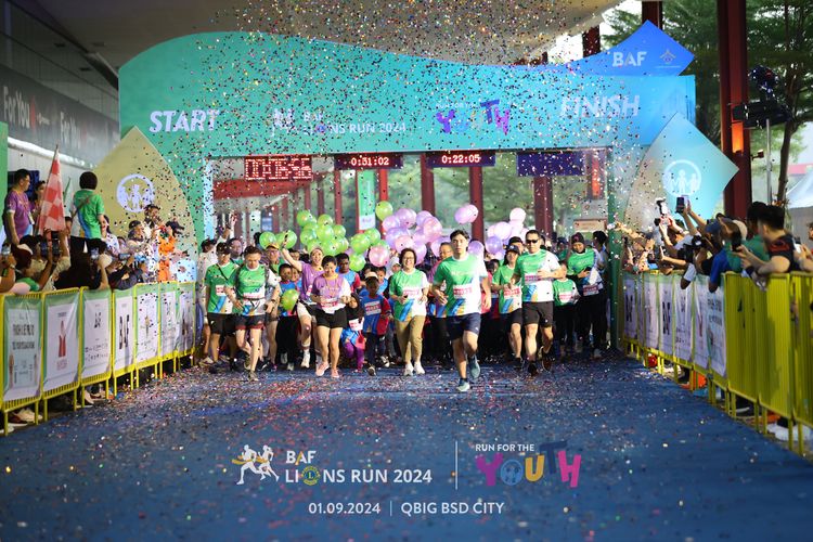 Race photo from BAF LIONS RUN 2024