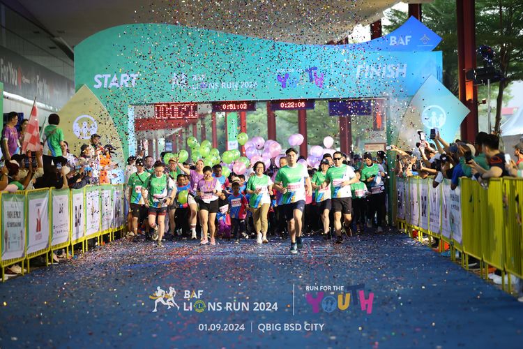 Race photo from BAF LIONS RUN 2024