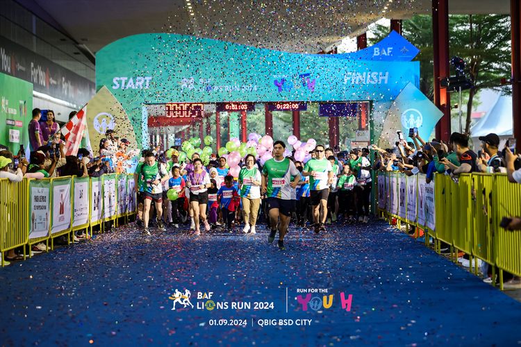 Race photo from BAF LIONS RUN 2024