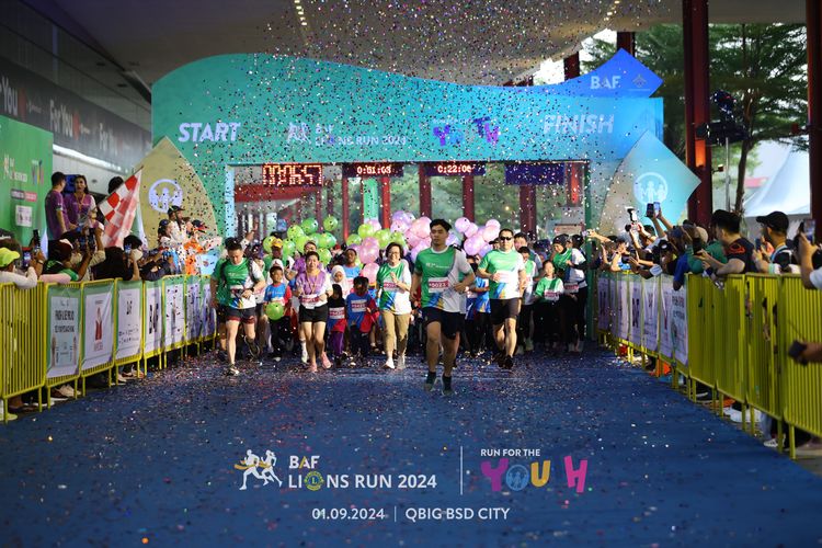 Race photo from BAF LIONS RUN 2024