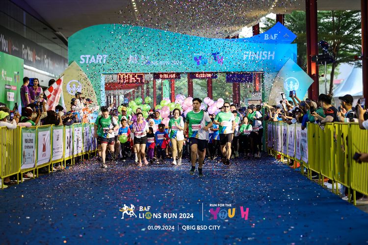 Race photo from BAF LIONS RUN 2024