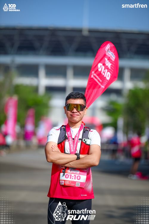 Race photo from Smartfren Run 2025 