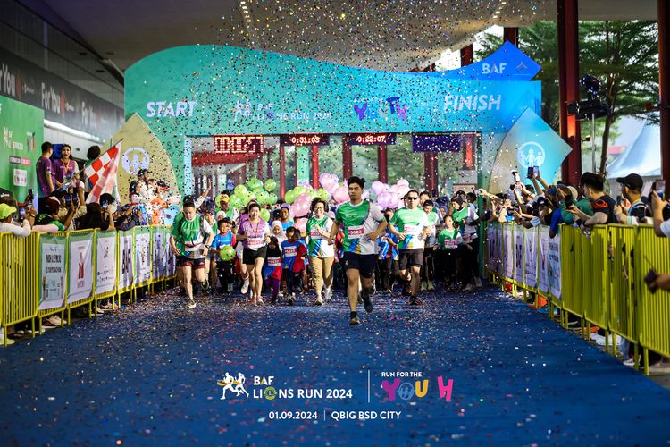 Race photo from BAF LIONS RUN 2024