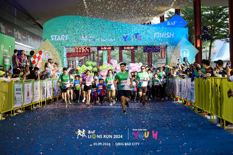 Race photo from BAF LIONS RUN 2024
