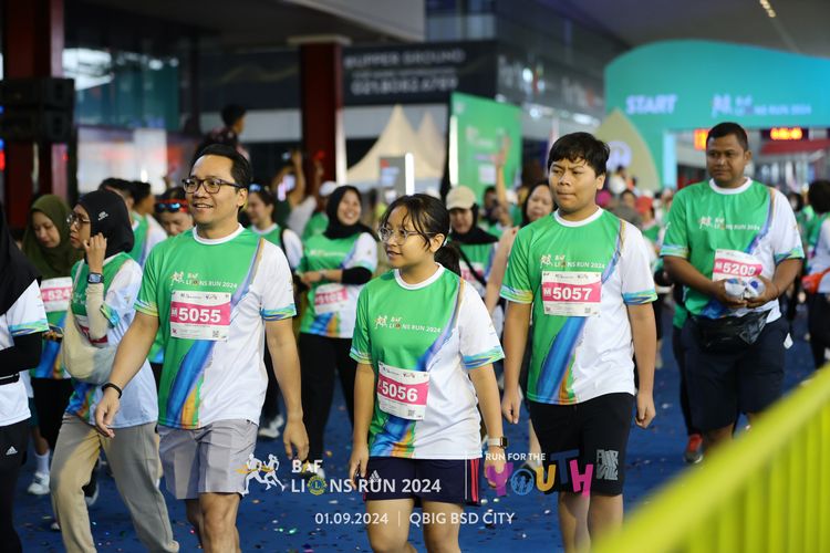 Race photo from BAF LIONS RUN 2024
