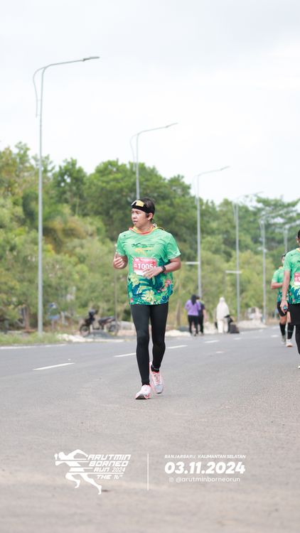 Race photo from Arutmin Borneo Run 2024