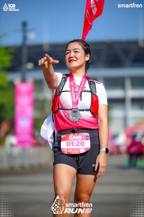 Race photo from Smartfren Run 2025 