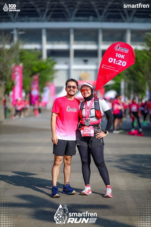 Race photo from Smartfren Run 2025 