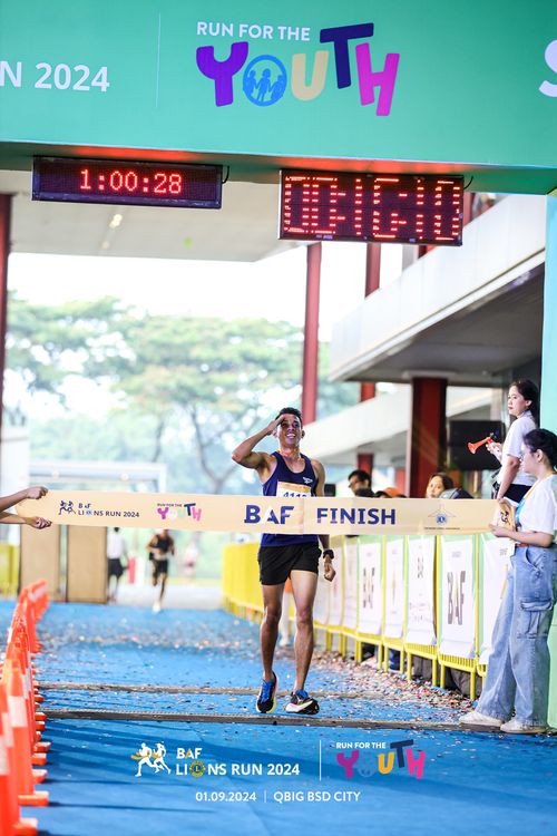 Race photo from BAF LIONS RUN 2024