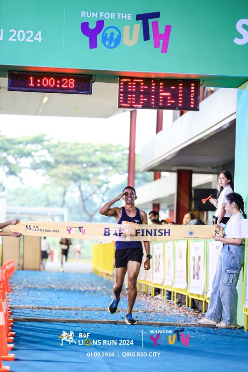 Race photo from BAF LIONS RUN 2024