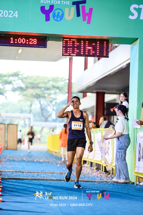 Race photo from BAF LIONS RUN 2024