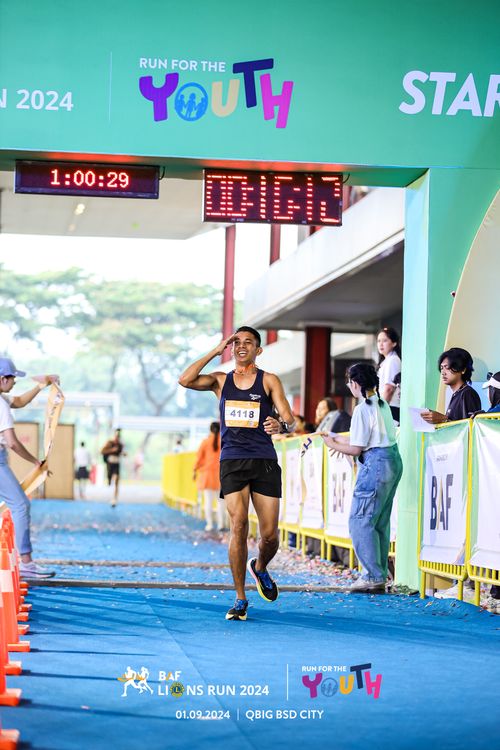 Race photo from BAF LIONS RUN 2024