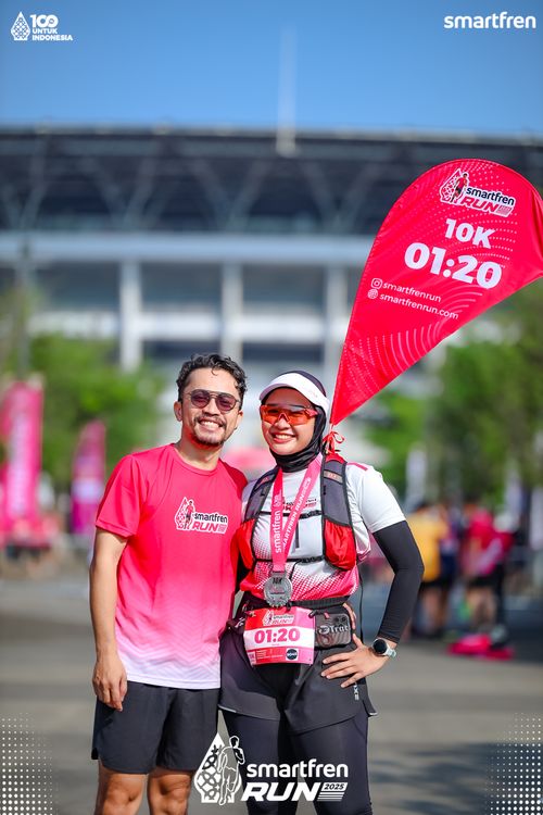 Race photo from Smartfren Run 2025 