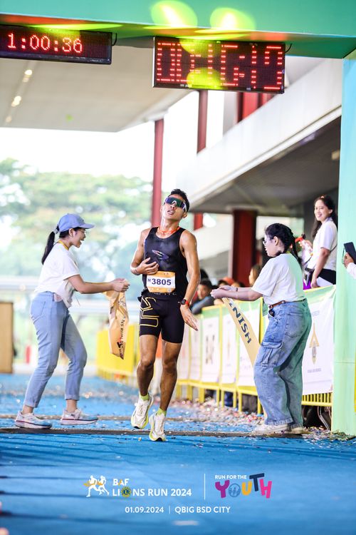 Race photo from BAF LIONS RUN 2024