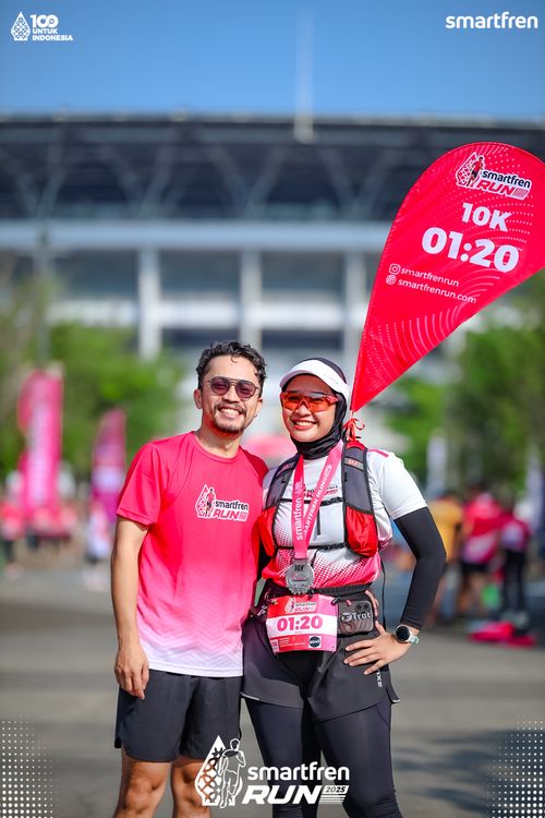 Race photo from Smartfren Run 2025 