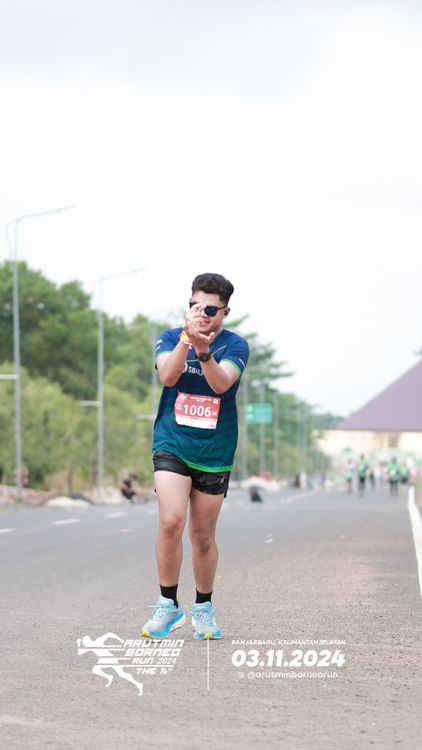 Race photo from Arutmin Borneo Run 2024