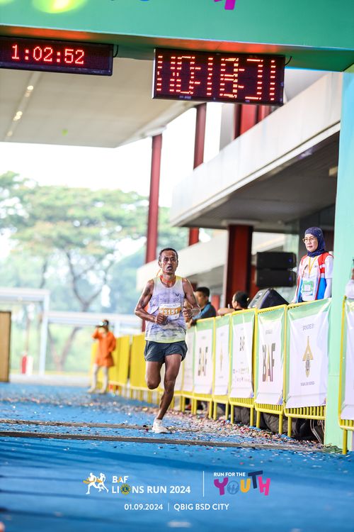Race photo from BAF LIONS RUN 2024