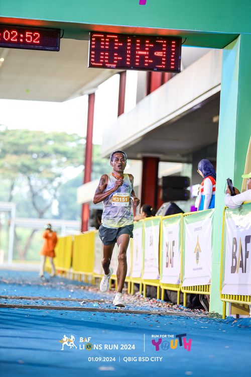 Race photo from BAF LIONS RUN 2024