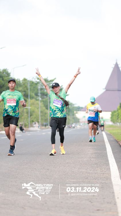 Race photo from Arutmin Borneo Run 2024