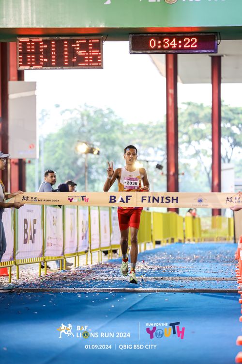 Race photo from BAF LIONS RUN 2024