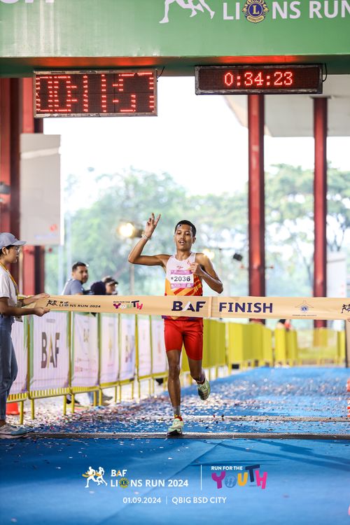 Race photo from BAF LIONS RUN 2024