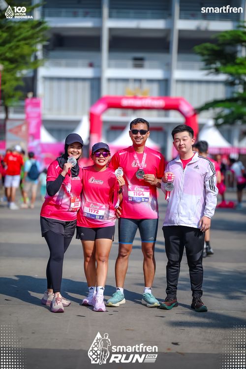 Race photo from Smartfren Run 2025 