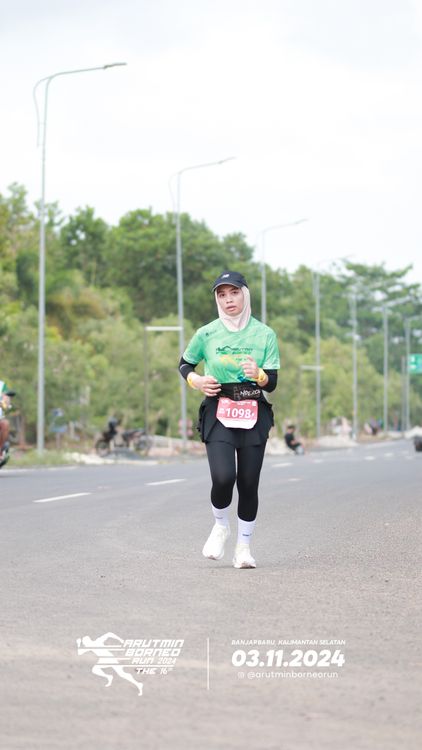 Race photo from Arutmin Borneo Run 2024