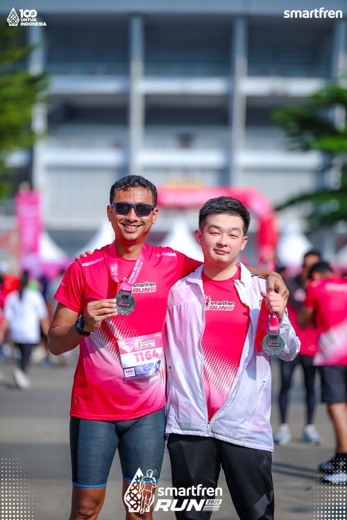 Race photo from Smartfren Run 2025 