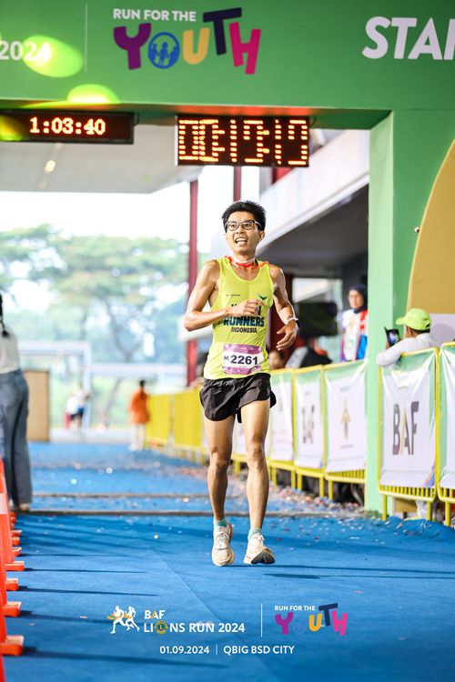 Race photo from BAF LIONS RUN 2024