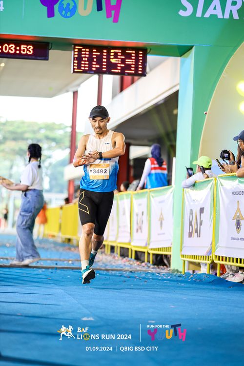 Race photo from BAF LIONS RUN 2024
