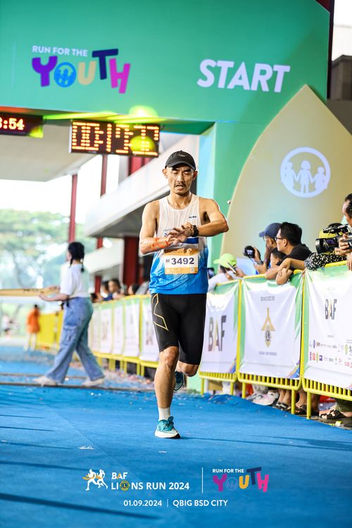 Race photo from BAF LIONS RUN 2024