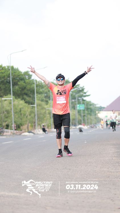 Race photo from Arutmin Borneo Run 2024