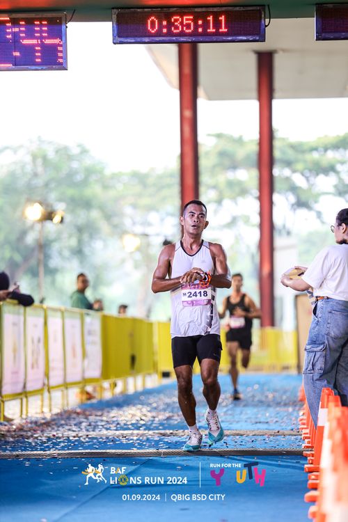 Race photo from BAF LIONS RUN 2024