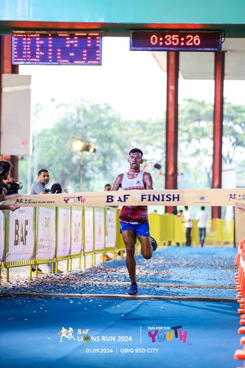 Race photo from BAF LIONS RUN 2024
