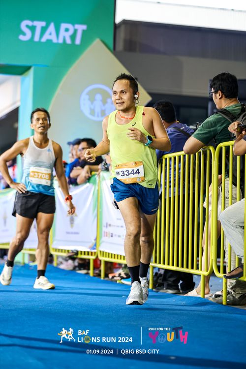 Race photo from BAF LIONS RUN 2024