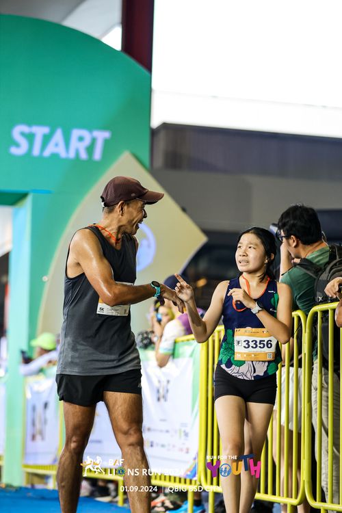 Race photo from BAF LIONS RUN 2024