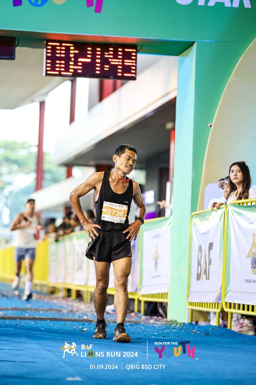 Race photo from BAF LIONS RUN 2024