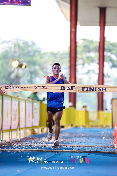 Race photo from BAF LIONS RUN 2024